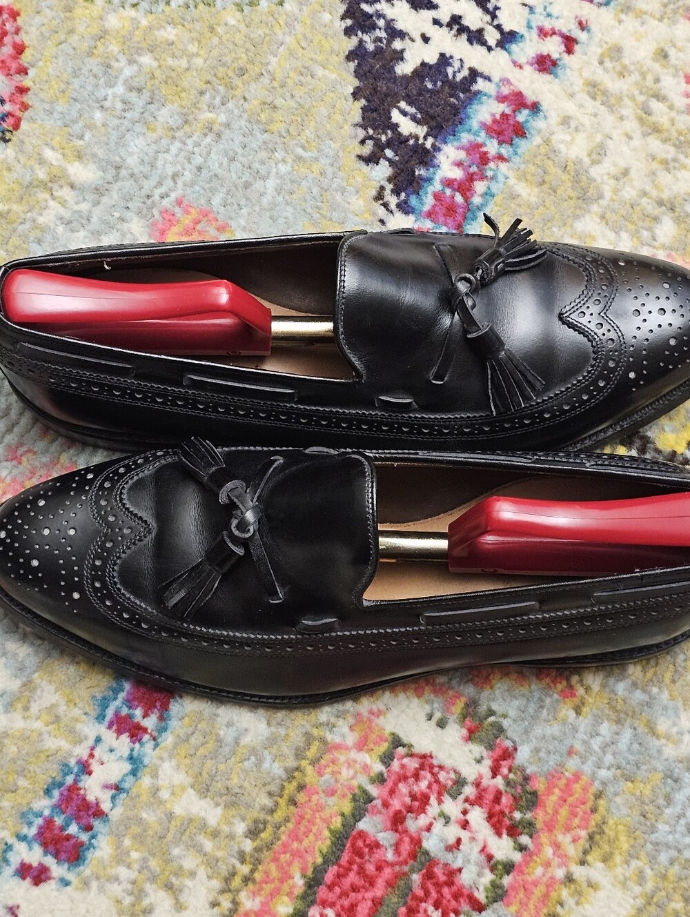 Allen Edmonds Manchester Shoes Mens Size 9 1/2 D Tassel Loafers Dress Shoes - Picture 8 of 14